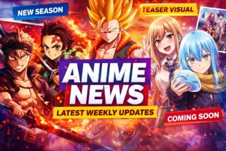 latest anime news weekly updates banner featuring popular anime characters and new season announcements