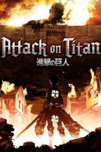 Eren Yeager and Mikasa Ackerman in an intense scene from Attack on Titan