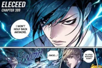 Eleceed Chapter 399 Jiwoo vs enemy intense lightning fight scene