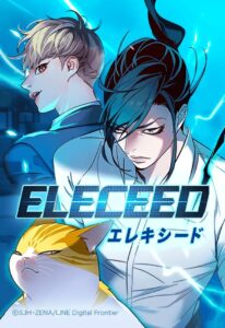 Eleceed Chapter 402 manga cover with Jiwoo and Kayden action scene